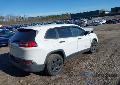 2017 Jeep Cherokee Sport Fwd из США, поврежденный, VIN 1C4PJLAB4HW603426